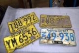 60's Vintage License Plates