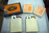 Land O Lakes Felco Rain Gauges, Cigar Box Containing Vintage Razor Blades