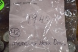 (42) 1940 Mercury Head Dimes