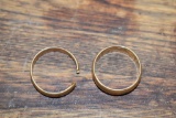 (2) 14 KT Men's Wedding Bands; 1 Broken