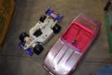 Play Skool Plastic Race Car, Barbie Corvette Toy