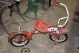 Vintage Front Pedal Children's Bike with Training Wheels