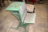 Vintage Minneapolis O&SF Co. Painted School Desk; Appears Complete