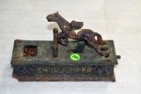 Vintage Show Jumper Cast Iron Bank Toy; Some Damage, May be Missing Pieces