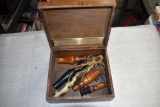 Wood Box Containing Assorted Game Calls