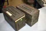 (2) Metal Ammo Boxes