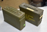 (2) Metal Ammo Boxes