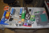 Caulk Guns, Nails, Screws, Wood Filler, Extension Cord, Picture Wire, Plastic Repair Epoxy, Paint