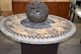 OTL Propane Fire Pit, Table top Cover, Propane Cylinder