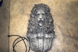 Cement Lion Head Wall Hanging Continuous Fountain