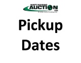 Auction Pickup & Payment Dates