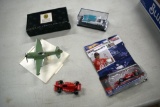 Maisto Car Replica, Hot Wheels Dario Franchitti Car Replica on Card, Chrysler Replica in Display