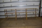 (3) Sections 3 Tier Connecting Shelving, Bolt Together, 52