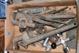 Pipe Wrenches, Assorted Sockets