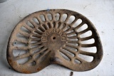 Vintage Deering Cast Iron Seat