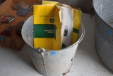 Galvanizes Bucket with John Deere Manuals