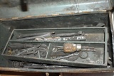 Vintage Metal Toolbox with Assorted Vintage Tools