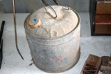 Vintage Galvanized Can with Cap