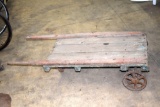 Vintage Steel Wheeled Cart