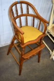 Vintage Oak Children's High Chair