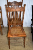 (2) Cane Bottom Chairs