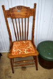 Oak Padded Chair