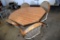 Table with (4) Rolling Chairs