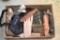 Work Tool Belt, Knee Pads, Leather Sheaths