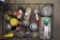 Assorted Paints and Shop Supplies
