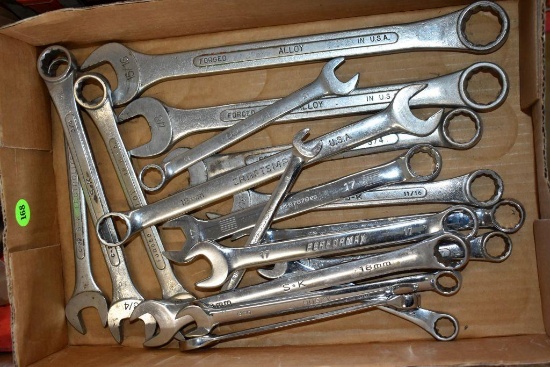 Assorted Standard and Metric Wrenches