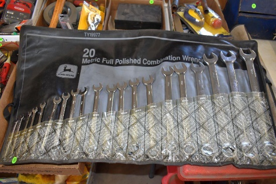 John Deere 20 Pc Metric Full Polished Combination Wrench Set