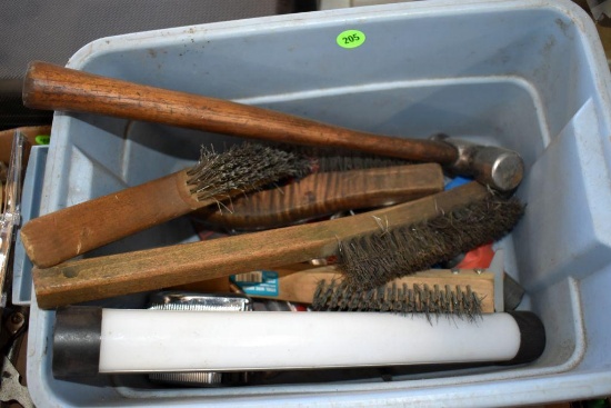 Wire Brushes, Tape Measures, Light