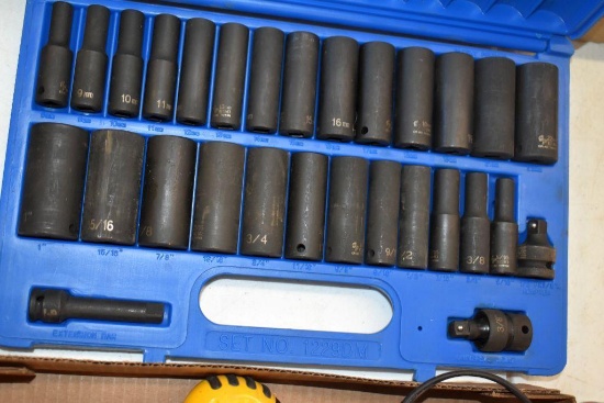 GP 3/8" Drive SAE and Metric Deep Well Sockets