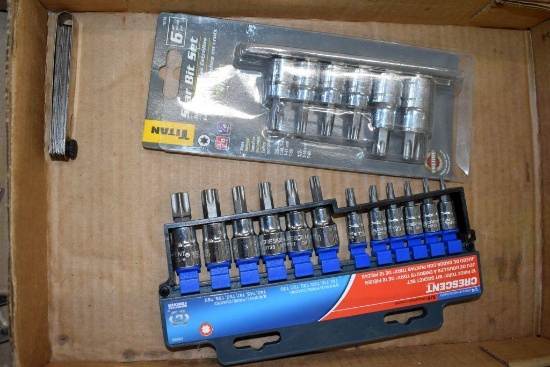 (2 Sets) Torx Bit Sockets