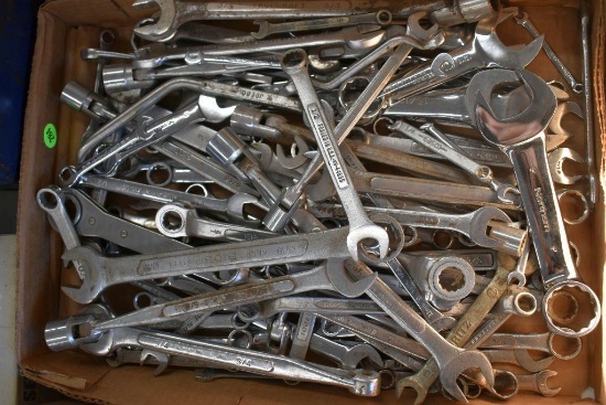 Large Assortment of SAE and Metric Wrenches