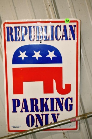 Republican Parking Only Sign