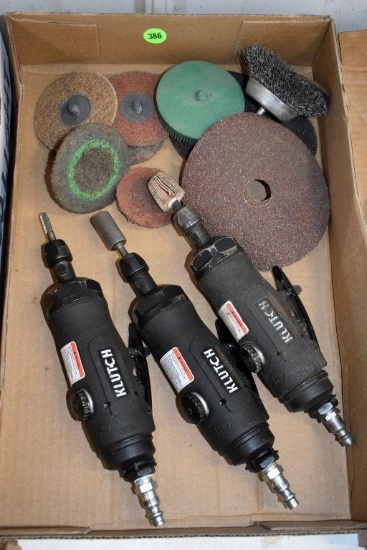 (3) Klutch Air Die Grinders