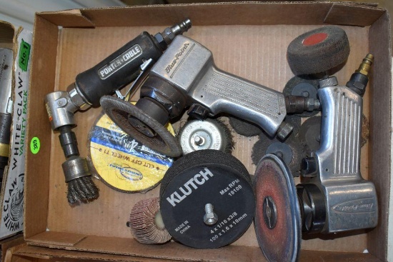 (2) Blue Point Air Sanders, Porter Cable Die Grinder