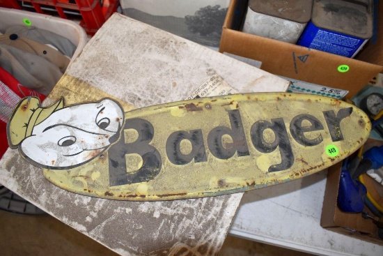 Badger Tin Sign