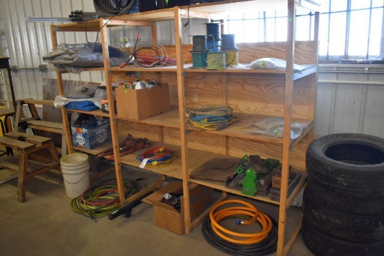96"x26"x71" 4 Tier Wood Shelving Unit