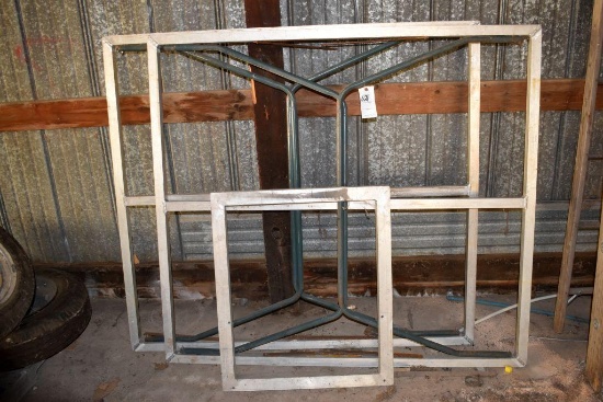 (2) Aluminum Table Frames: 54"x60", Aluminum Frame