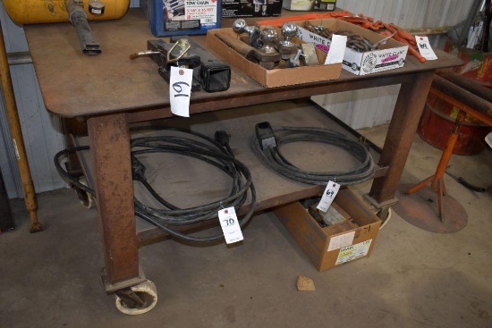 60"x38" Welding Table on Wheels