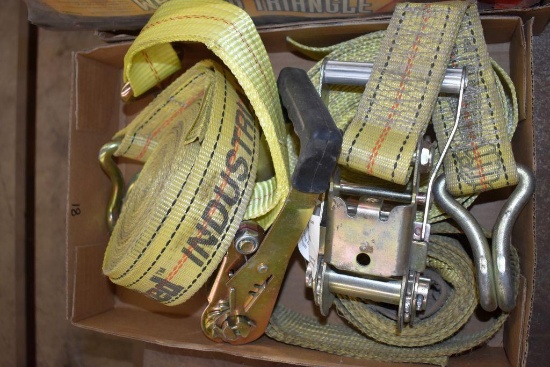 (2) Ratchet Straps, Tow Strap