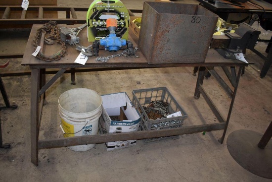 60"x24" Metal Table with Wilton 6" Vise