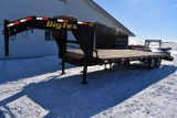 2013 Big Tex 20'x8' Gooseneck Trailer, 5' Dove Tail, Tandem Axle, Ramps, 15,000GVW, 16
