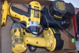 DeWalt Driver and Impact Driver, (2) 14.4V Batteries with Charger