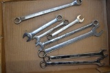 (8) Snap-On Open End Box End Wrenches, SAE and Metric