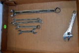 (5) Snap-On SAE Wrenches, Snap-On Crescent Wrench