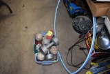 Weights, Softballs, Tennis Balls, Hula Hoop