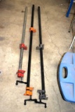 (4) Wood Clamp Pipe Vises